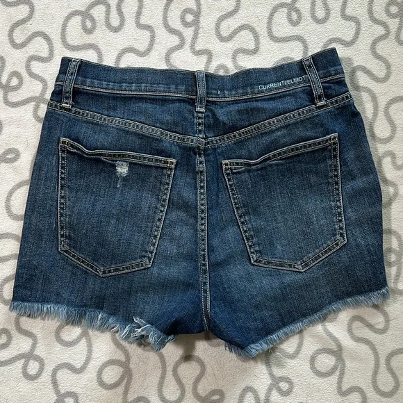 Current/Elliott The Ultra High Waist Belloc Cutaway Fly Shorts - Picture 2 of 8